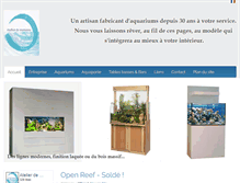 Tablet Screenshot of marianne-aquariums.com
